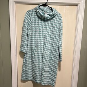 Teal Houndstooth Tyler Boe Dress